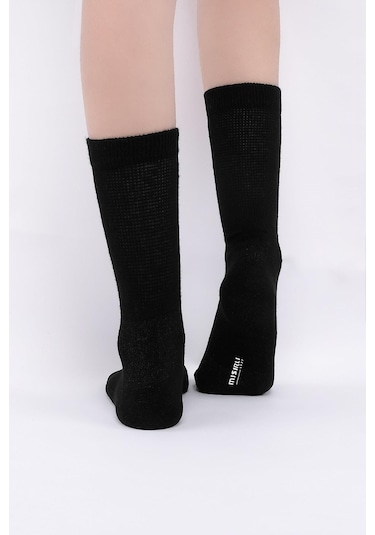 Mısırlı Kadın %10 Gümüş Madeni İçerikli Siyah Soket Çorap M 78000 Sı Siyah