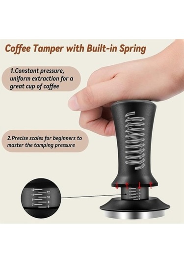 Flybuy Kahve Tamper 51mm Matlı, 41epaw Renkli, Espresso Mak. İçin Çok Renkli