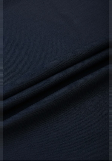 Deepsea Erkek Lacivert Uzun Kollu Dar Kalıp Ince Sıfır Yaka Sweatshirt 2300423 False Lacivert