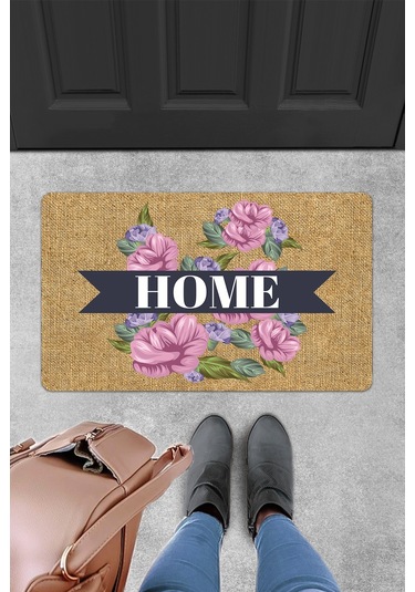 Evaşk Kapı Önü Paspası Vinil Kaymaz Tabanlı 45 X 70 Evaşkdm10111