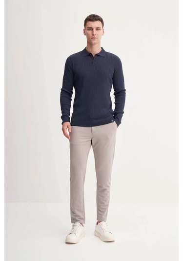 Cazador Premium Slim Fit Viskon Karışımlı Polo Yaka Lacivert Erkek Kazak 33210 Lacivert Cazador Premium Slim Fit Viskon Karışımlı Polo Yaka Lacivert Erkek Kazak 33210 Lacivert