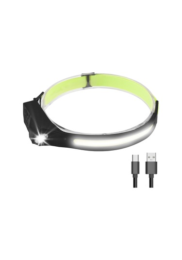 Geeksen Cob Teknoloji 500 Lumen El Fırçası Sensörlü 7 Modlu Ipx4 Su Geçirmez Kafa Lambası 1 Adet Çok Renkli