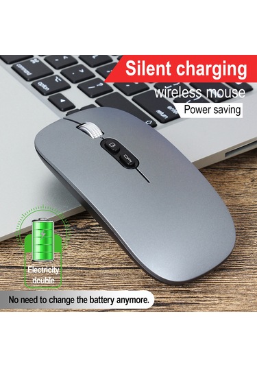 Kangvka M103 İki Modlu Kablosuz Fare 2.4g+bt5.1 Sessiz Tasarım 3 Seviye Dpı 500mah Pil İle Kompakt Siyah Lazer