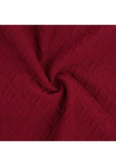 Lemestar Burgundy Yüksek Esnekli Kli Ti Ekli Örgü Sandalye Kılıfı - Ofi S, Restorant, Otel İçin - Yumuşak, Temizlendi Rme Kolay, Renk Kaybı Sız DiğER