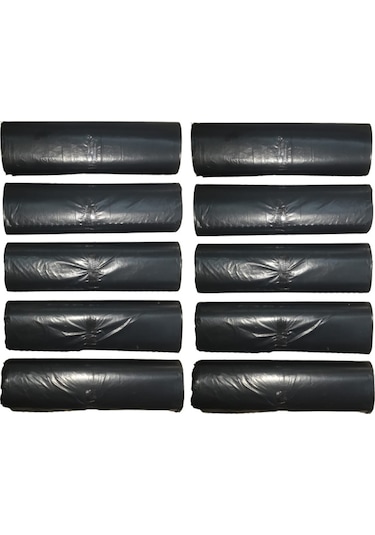 Orta Boy Çöp Poşeti 55x60 Cm 30 Lt 20'li Rulo 10 Paket