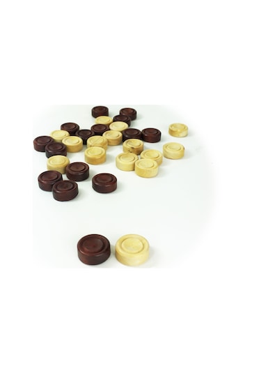 Helena Wood Art Şimşir Mini Tavla Pulu 17Mm