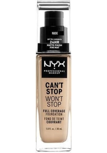 ﻿NYX Professional Makeup Can't Stop Won't Stop Full Coverage Foundation 6.5 Nude