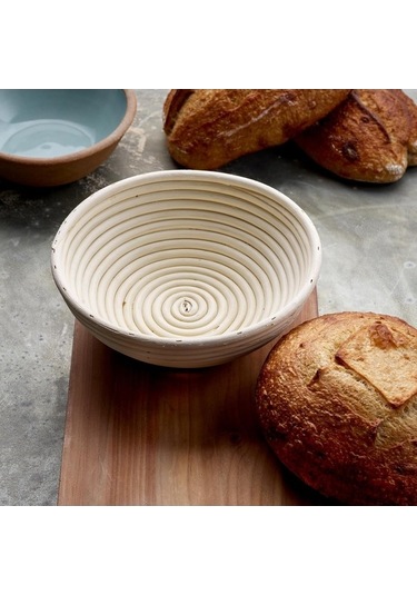 Maoyaya Banneton Ekmek Prova Sepeti, 9 İnç Yuvarlak Hamur Sepeti, Rattan El Yapımı, Maya Ekmeği Kiti Diğer