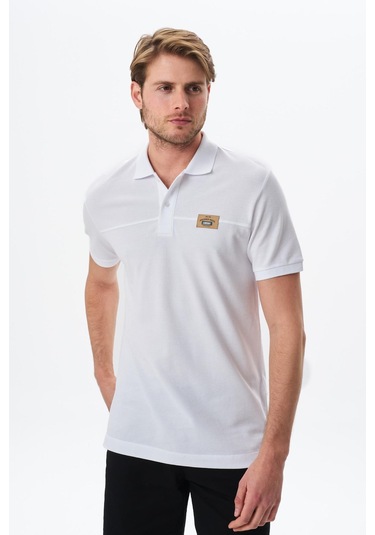 Arma Erkek Regular Fit Basic % 100 Pamuk Pike Polo Yaka Tişört Y29374355402 Beyaz