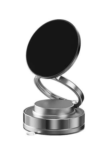 Araba Araç İçi Telefon Tutucu Güçlü Vakum Tabanlı Manyetik Katlanabilir Mini Güçlü Tutucu Siyah