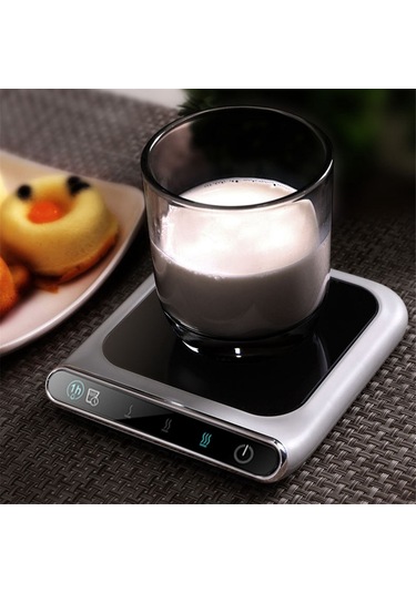 Taşınabilir Isıtmalı Bardak Altlığı Kahve Kupa Isıtıcıları Usb Isıtıcı Siyah