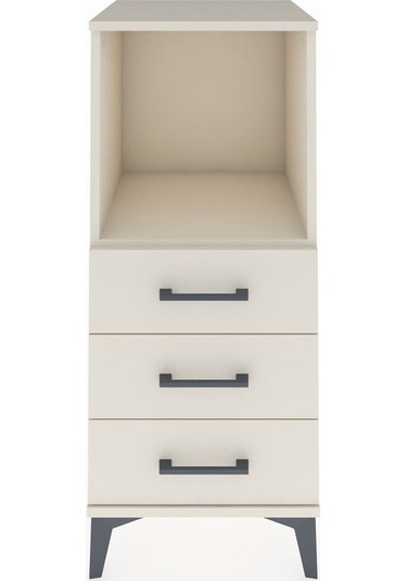 Hyperion Komodin Tek Raflı 3 Çekmeceli 44x44x106 Aytaşı-aytaşı Aytaşı