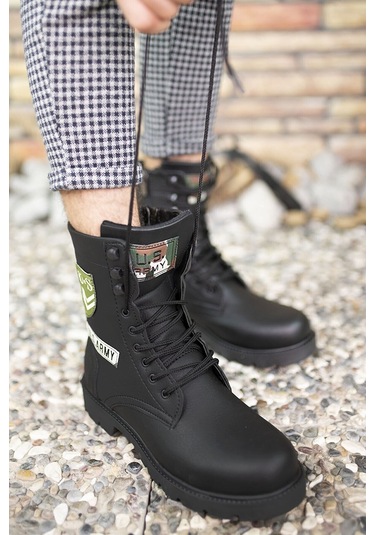 Konfores 1385 Unisex Anatomik Tabanlı Spor Bot - Nkt01385-siyah-3 Siyah