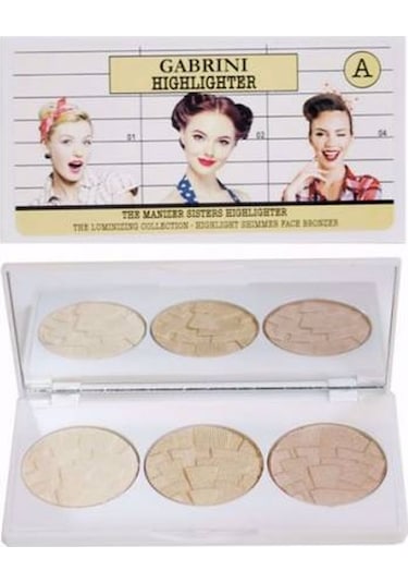 Gabrini 3'lü Aydınlatıcı Paleti Highlighter A
