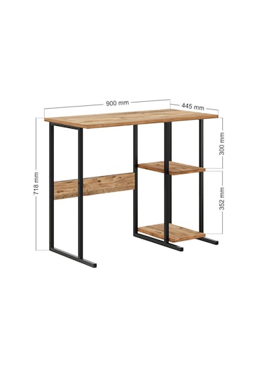 Msr2 Metal Ayaklı Bilgisayar Çalışma Masası- Çam Msr2 Çam