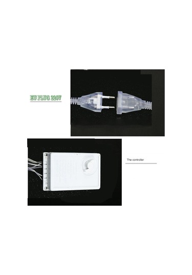 Fotoğraf Asılabilen Kalp Şeklinde Mandallı 2x1,5 Sarı Perde Led, Sevgiliye Sürpriz İçin Fotoğraf Albümü