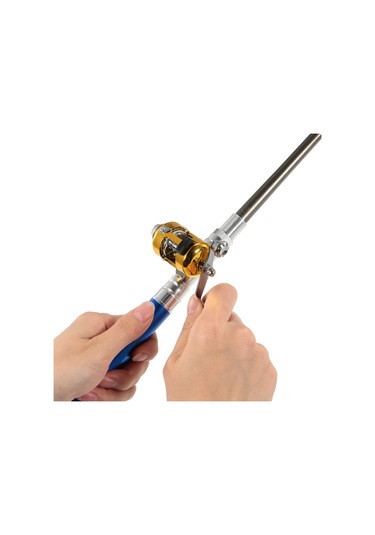 Mufunye Cep Olta Kamışı, Dolma Kalem Olta Kamışı, Dörtlü Set Olta Kamışı + Yem + Misina + Balık Kutusu Mavi