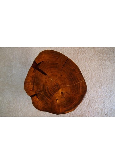 Doğal Ağaç Masif Dekoratif 3 Lü Zigon Sehpa Ağaç Ayak