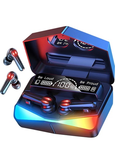 Bukrem Store BUK-M28 Bluetooth 5. 1 Led Görselli Kulak İçi Kulaklık