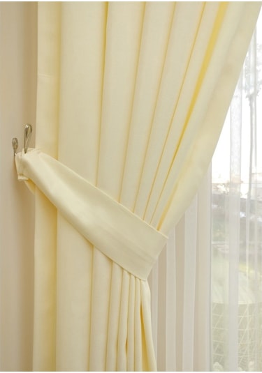 Evdepo Home Deniz Soft Pileli Fon Perde Krem