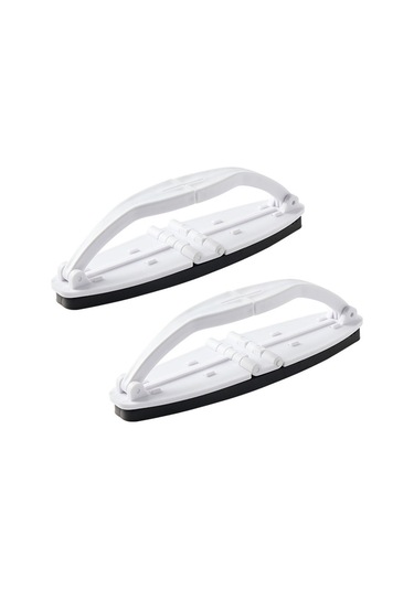 Shineyee Katlanabilir Kollü Ev Temizlik Fırçası - Pp+polyester, Hızlı Köpürme, 2 Adet, Beyaz 21x6cm