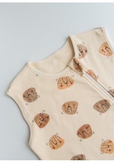 Kitikate Organik Animals Uyku Tulumu Natural Açık Bej
