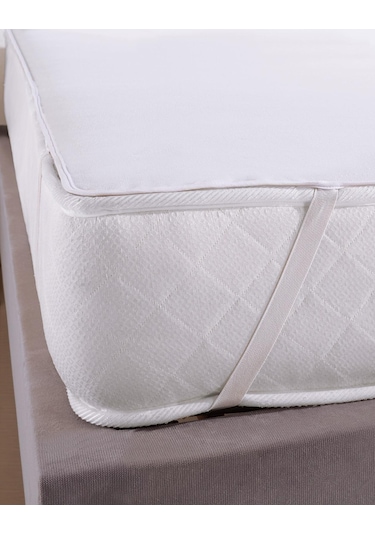 Çettex Micro Sıvı Geçirmez Köşe Lastikli Yatak Koruyucu Alez Beyaz