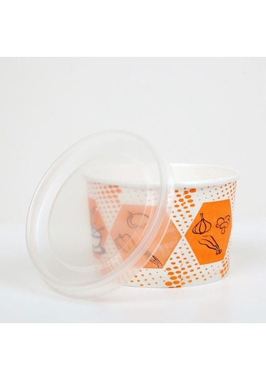 Bencup Karton Çorba Kase + Kapak 16 Oz Koli 500'lü