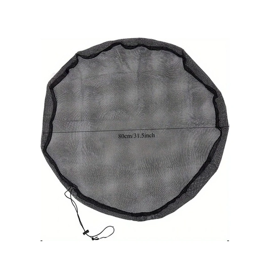 Trendooze Gaojunshop01 23.62 Siyah Dayanıklı Bahçe Kova File Örtü Yaprak Böcek Korumalı