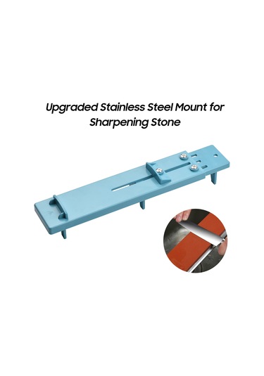 Yuntech01 Mutfak Lavabo Uyumlu Genişletilebilir Bıçak Taşı Tutucu, Kaymaz Ve Pas Koruyucu, Mavi Renkli Taş Tutucu Standı Taş Dahil Değil Açık Mavi