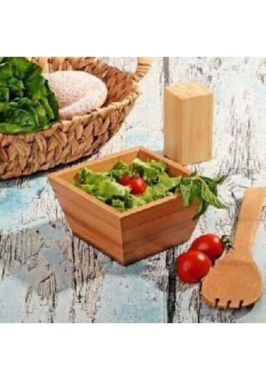 Ahşap Salata Tabağı