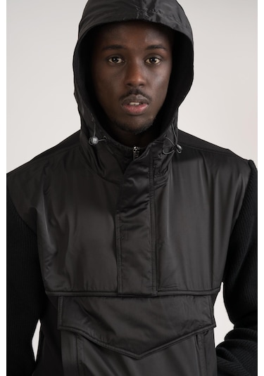 Giotelli Regular Fit Kapşonlu Kanguru Cepli Sweatshirt Siyah