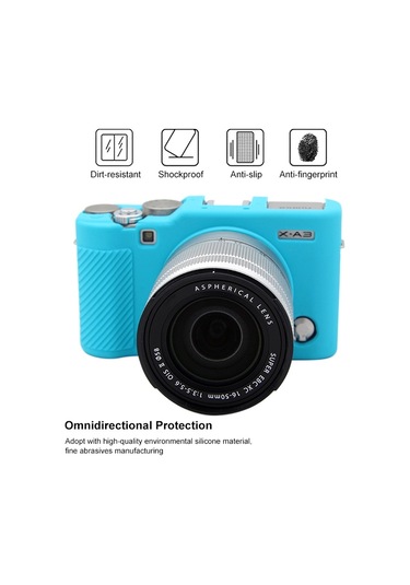 Puluz Soft Silicone Protective Case For Fujıfılm X-a3 / X-a10 Blue