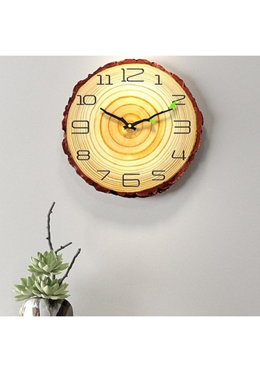 Pazly Suntek Sessiz Sayı Saati Pille Kuvars Inç Geçmeyen Duvar B 12-sayı-b 12 Ll Çok Renkli