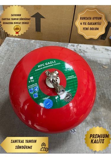 12 Kg Sprinkerli Tavan Tipi Gazlı Otomatik Söndürme Tüpü