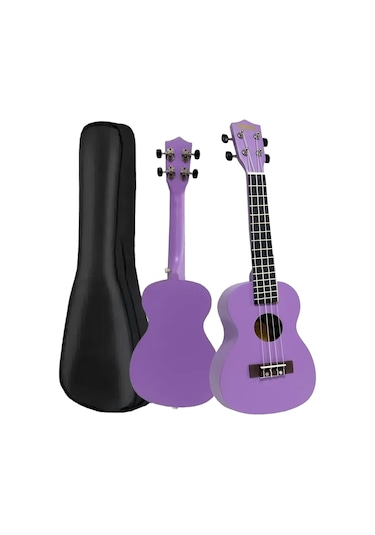 Midex Ukx-233prp Mor Concert Ukulele Askı Çanta Metod Pena