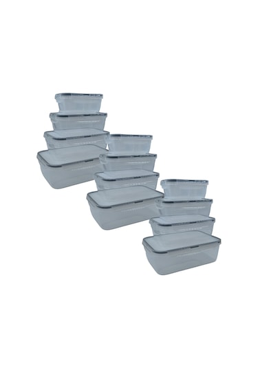 Buffer® 3 Adet 4'Lü Iç Içe Kilitli Kapaklı Plastik Saklama Kabı Çok Renkli