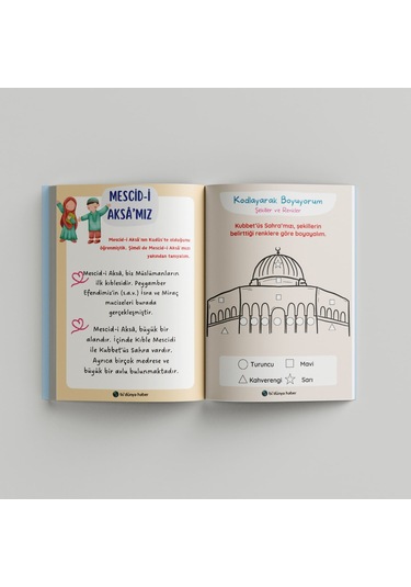 Çocuklar İçin Kudüs- Filistin Ajandam Çok Renkli