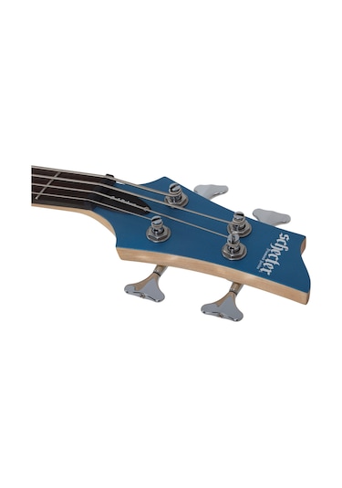 Schecter C-4 Deluxe Bas Gitar Satin Metallic Blue
