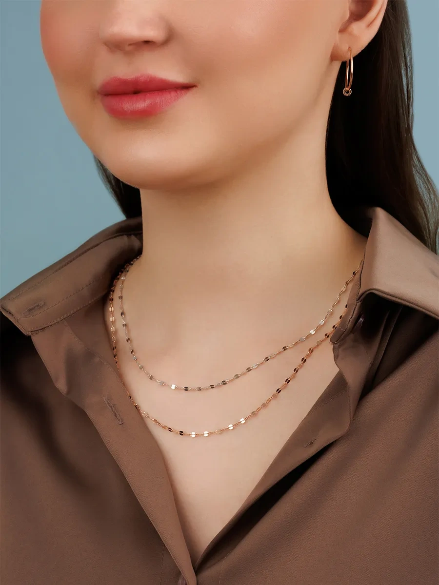 Veronika Jewelry Factory 925 Ayar Gümüş Boyun Zinciri 434683997 Altın