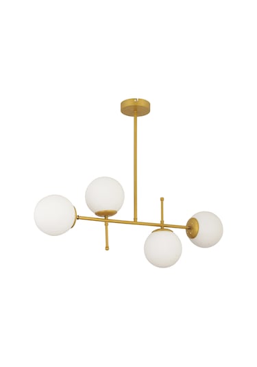 Günay 4'lü Modern Mutfak Yemek Masası Üstü Yatak Odası Salon Avize Gold