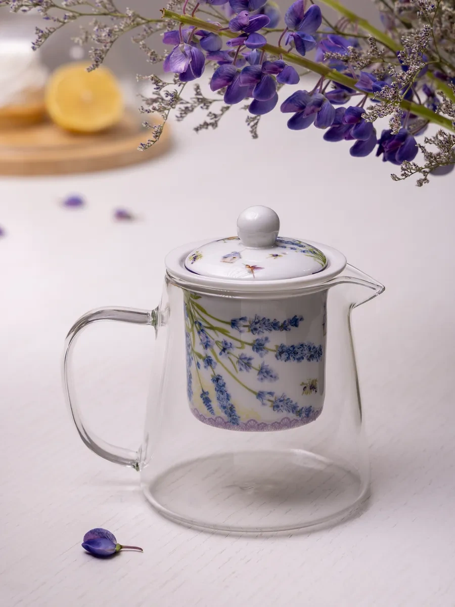 Lefard Cam Demlik, Süzgeçli, "lavanta" 400 Ml 158919054 Leylak