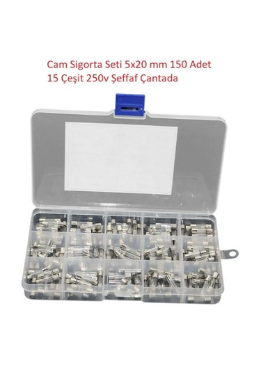 5x20 Mm Cam Sigorta Seti Kutulu 150 Adet