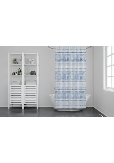 Zethome GÜNCE Banyo Duş Perdesi 3637 Tek Kanat 1x180x200 Çok Renkli