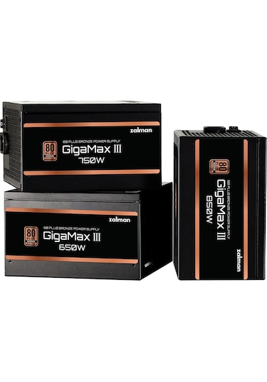 Zalman ZM750-GV3 Gigamax III 750 W 80 + Bronze Yarı Modüler Güç Kaynağı