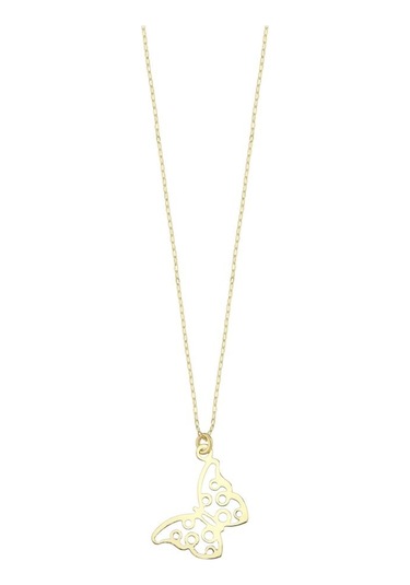 14 Ayar Kelebek Figürlü Altın Kolye