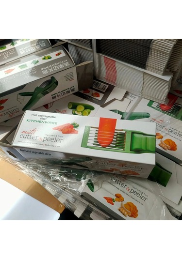 Konesam Çelik Malzeme Mutfak Aleti: Sebze Meyve Dilimleyici, Şefir Ve Kırıcı - Çabuk Salata Hazırlama Makinesi Açık Kahverengi Diğer