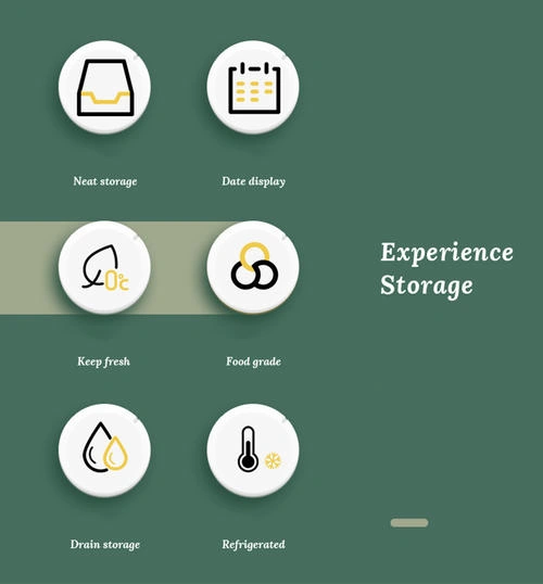 1 Adet Gri Plastik Buzdolabı Depolama Buzdolabı Organizatör Konteyner Sebze Meyve Et Gıda Sınıfı Buzdolabı Mutfak Depolama Konteyner Şişeler, Jars & Amp Kutular 2