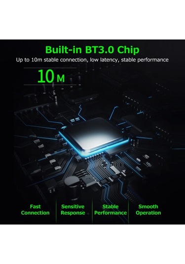 10 İnç Kablosuz Bt Klavye Ultra İnce Şarj Edilebilir Bt Klavye Üç Sistem Uyumlu Karışık Işık Efekti Beyaz