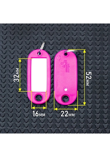 Singree 50 Parçalık Renkli Anahtar Etiketi Seti - Pratik Ve Dayanıklı Organizasyon Çözümü 50 Adet